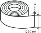 Рулон нержавеющий 3х1250 мм.  AISI 201 (12Х15Г9НД) холоднокатаный,  шлифованный